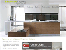 Tablet Screenshot of emporiumkitchens.com.au